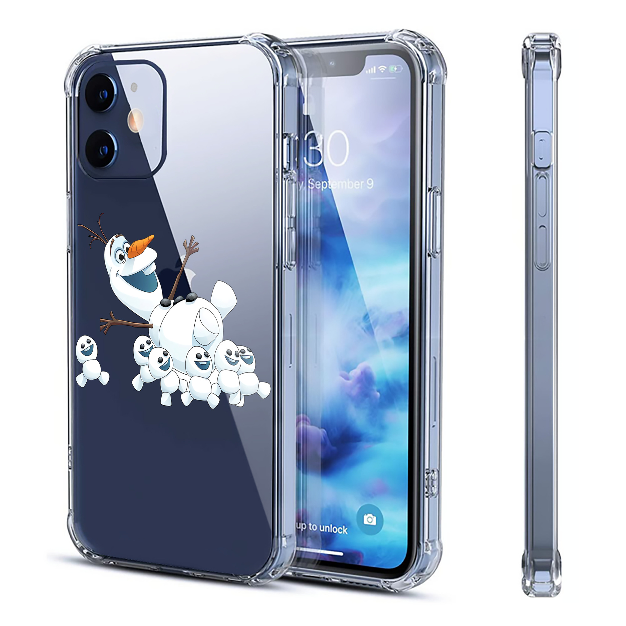 （画像用） アナと雪の女王 アンナ エルサ Frozen Anna Elsa 【iPhone 12シリーズ対応】透明スマホケース（クリアソフトケース）